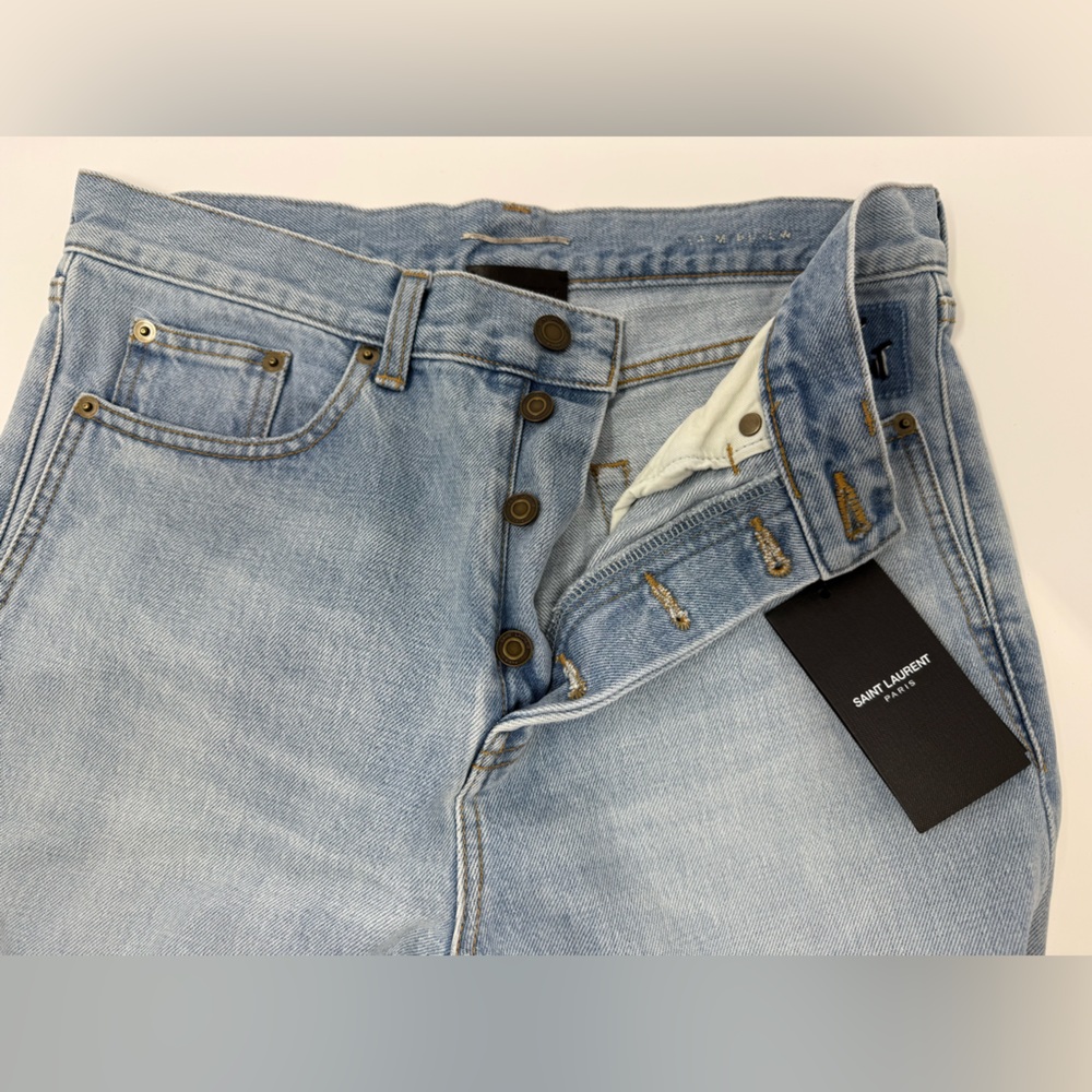 Saint Laurent Light Blue Denim - Picture 3 of 5